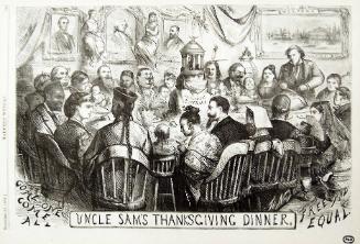 "Uncle Sam's Thanksgiving" from Harper's Weekly, November 20, 1869