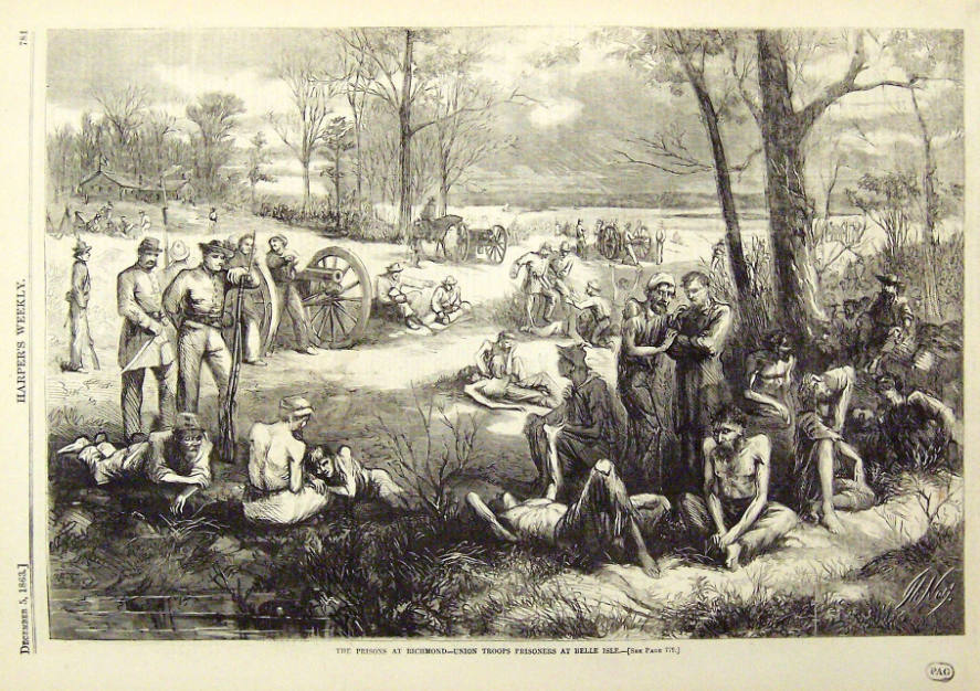 "The Prisons at Richmond" from Harper's Weekly, December 5, 1863