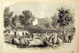 "Rebels Shelling NY Militia" from Harper's Weekly, July 25, 1863