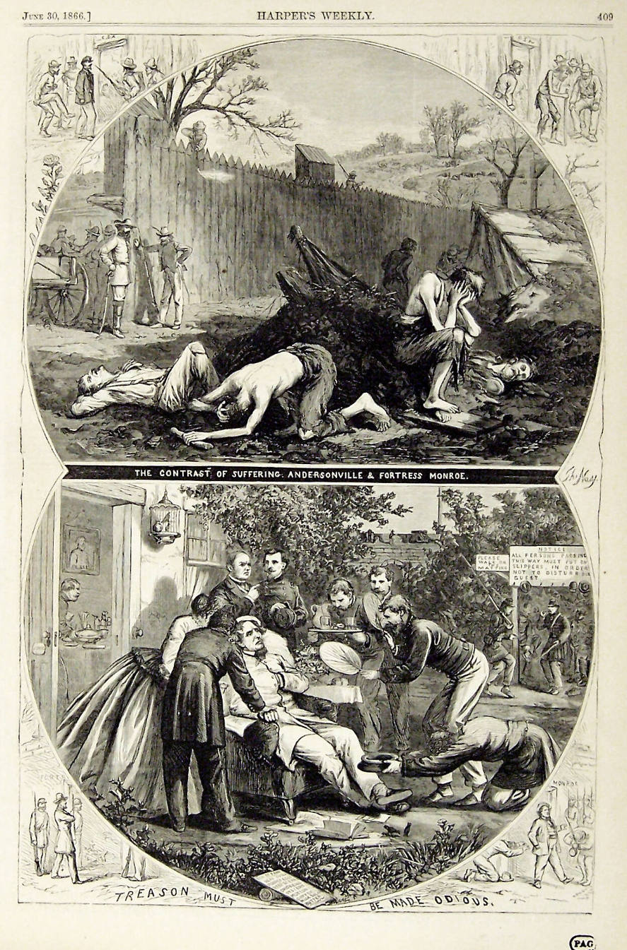 "Treason Must Be Made Odious" from Harper's Weekly, June 30, 1866