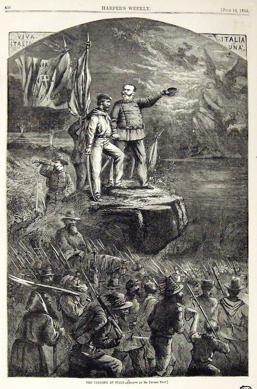 "Uprising Of Italy" from Harper's Weekly, July 14, 1866