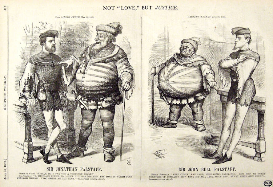 "Not Love But Justice" from Harper's Weekly, June 26, 1869