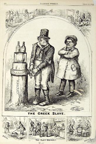 "The Greek Slave" from Harper's Weekly, April 16, 1870