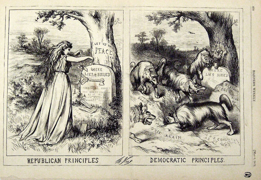 "Republican - Democratic Prin." from Harper's Weekly, May 6, 1871