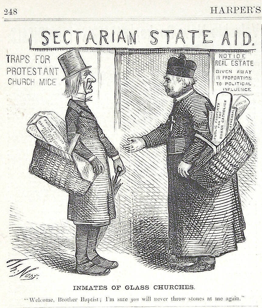 "Inmates of Glass Churches" from Harper's Weekly, March 18, 1871