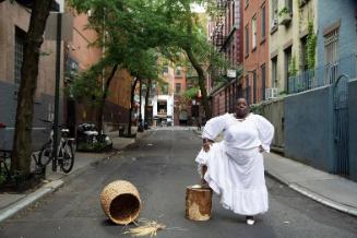 Dorothy Angola, Stay Free, in Land of the Blacks, Minetta Lane, Village, NYC