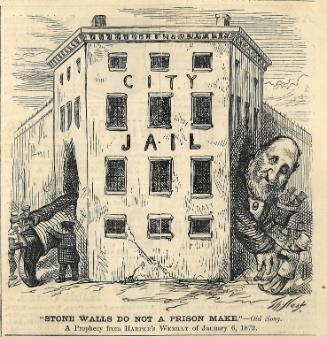 "Stone Walls Do Not A Prison Make" from Harper's Weekly, December 18, 1875