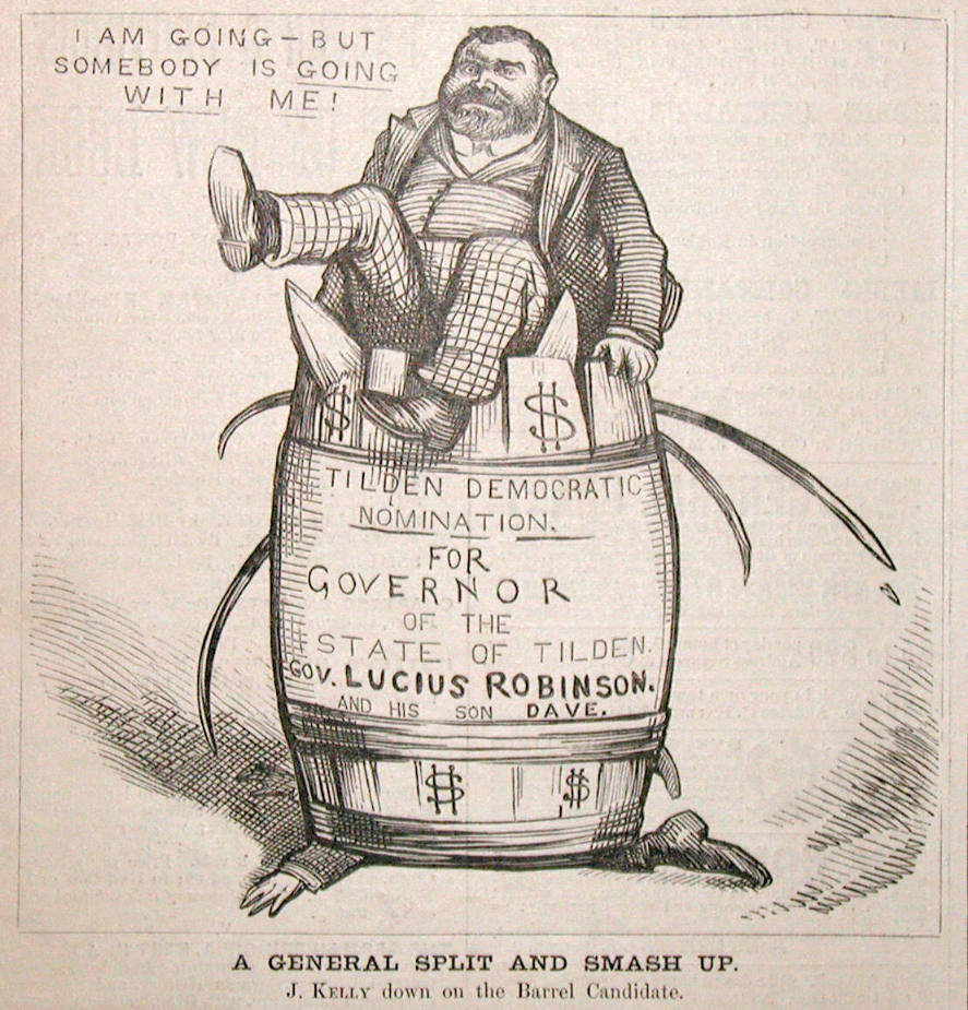 "A General Split" from Harper's Weekly, October 4, 1879