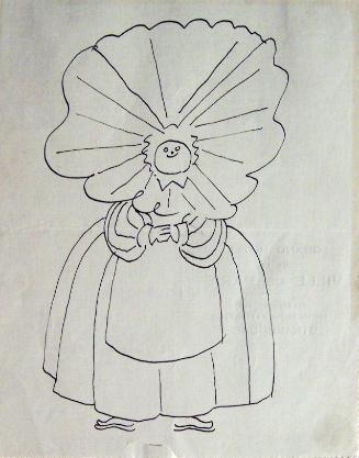 Untitled (Caricature of a Young Woman)