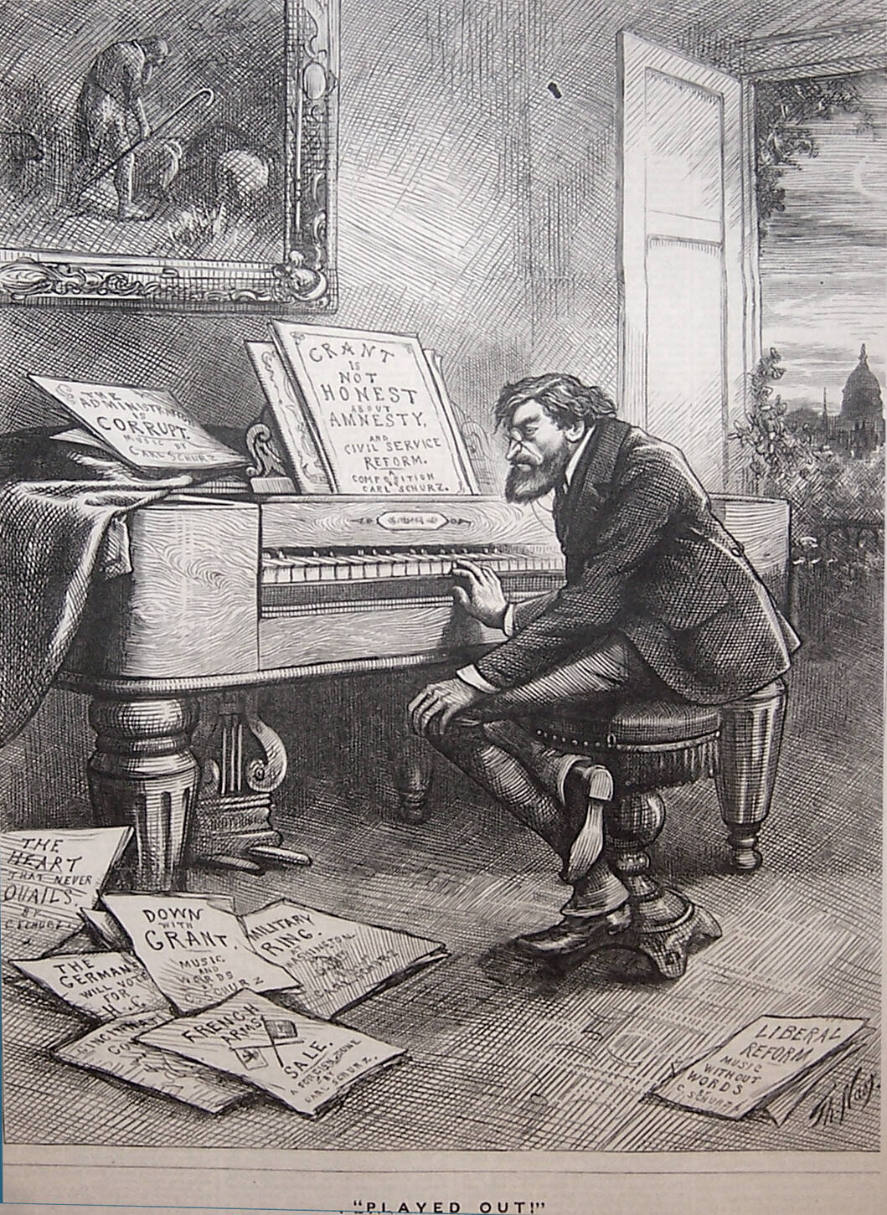 "Political Death of Books" from Harper's Weekly, March 13, 1869