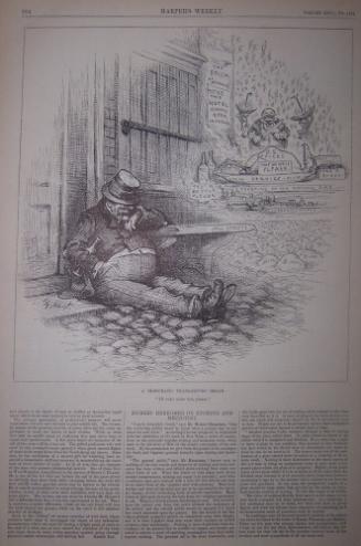 "A Democratic Thanksgiving Dream" from Harper's Weekly, December 2, 1882