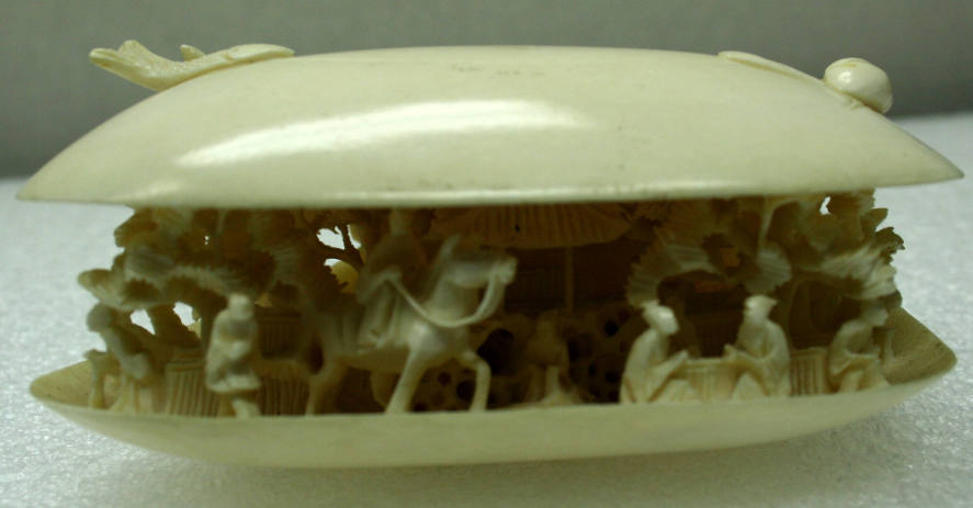 Carved Ivory Mussel Shell