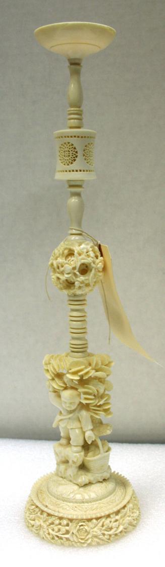 Chinese Ivory Ball Stand