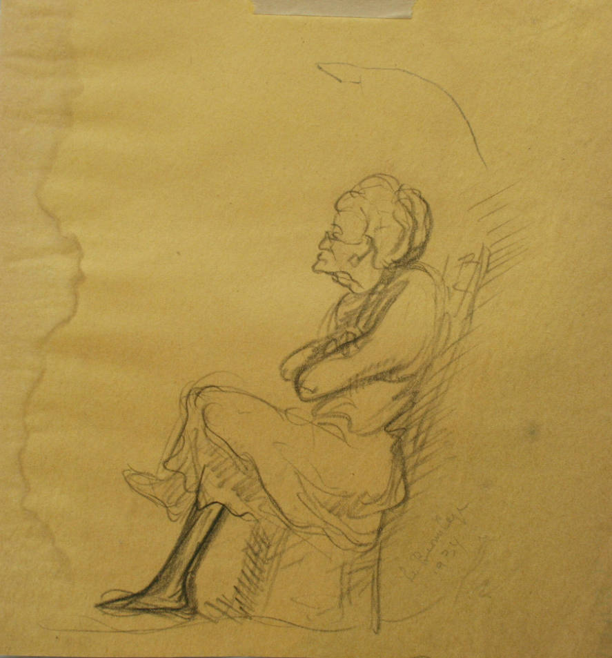 Old Woman In A Chair