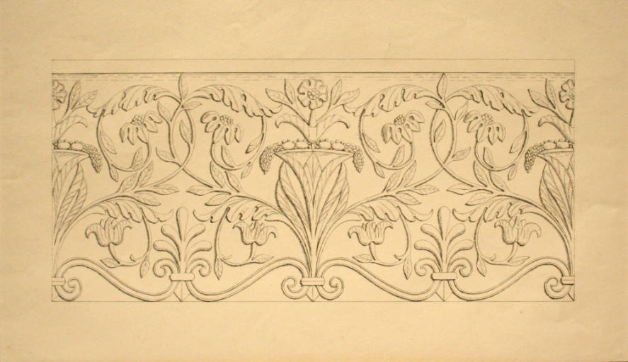 Frieze of Entwined Flowers