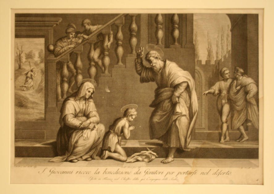 St John the Baptist Receiving His Parents' Blessing on His Departure for the Desert (in set)