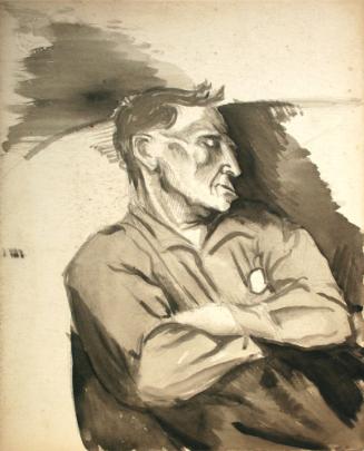 Seated Man with Arms Crossed